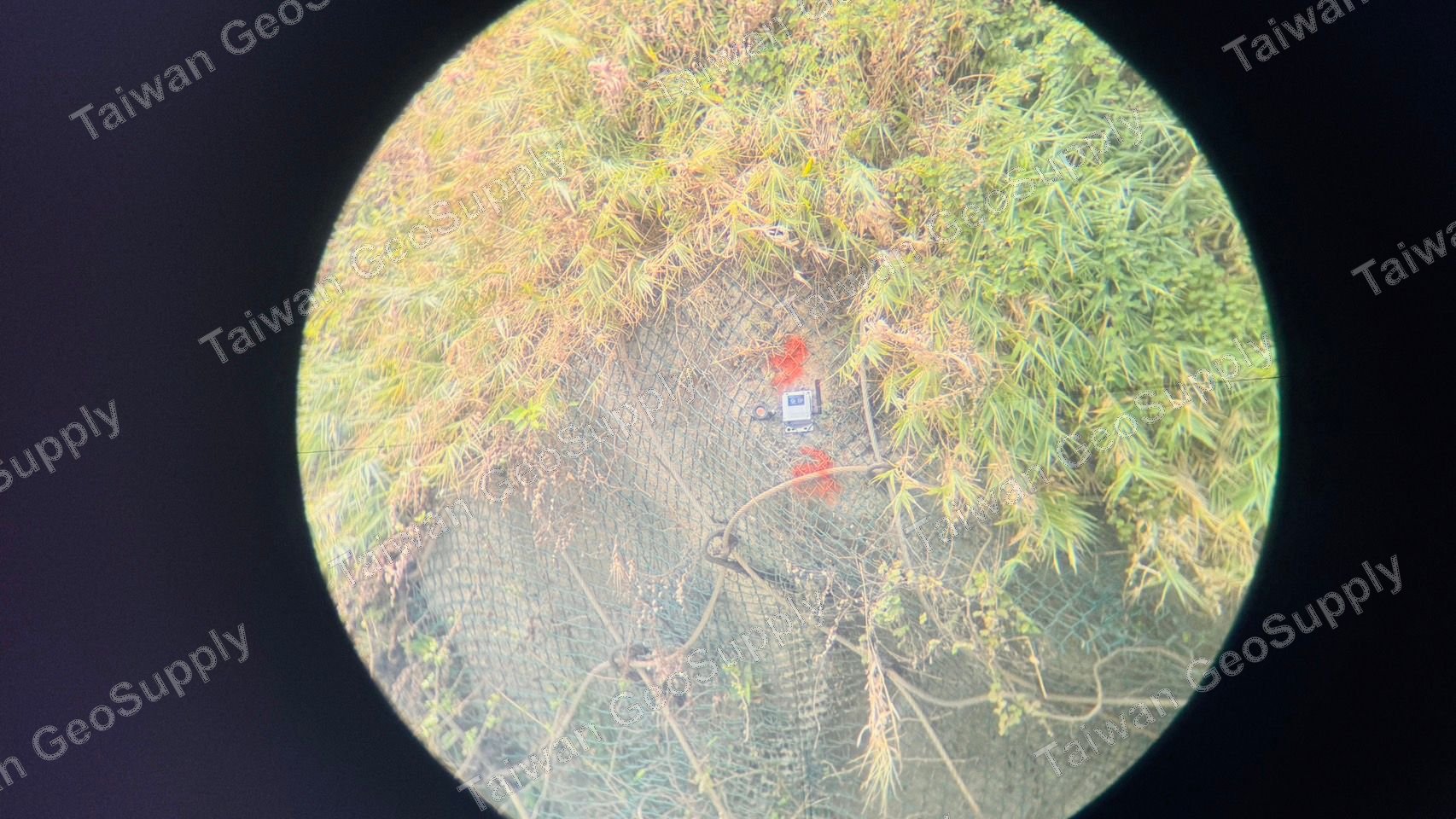 Slope collapse site photo
