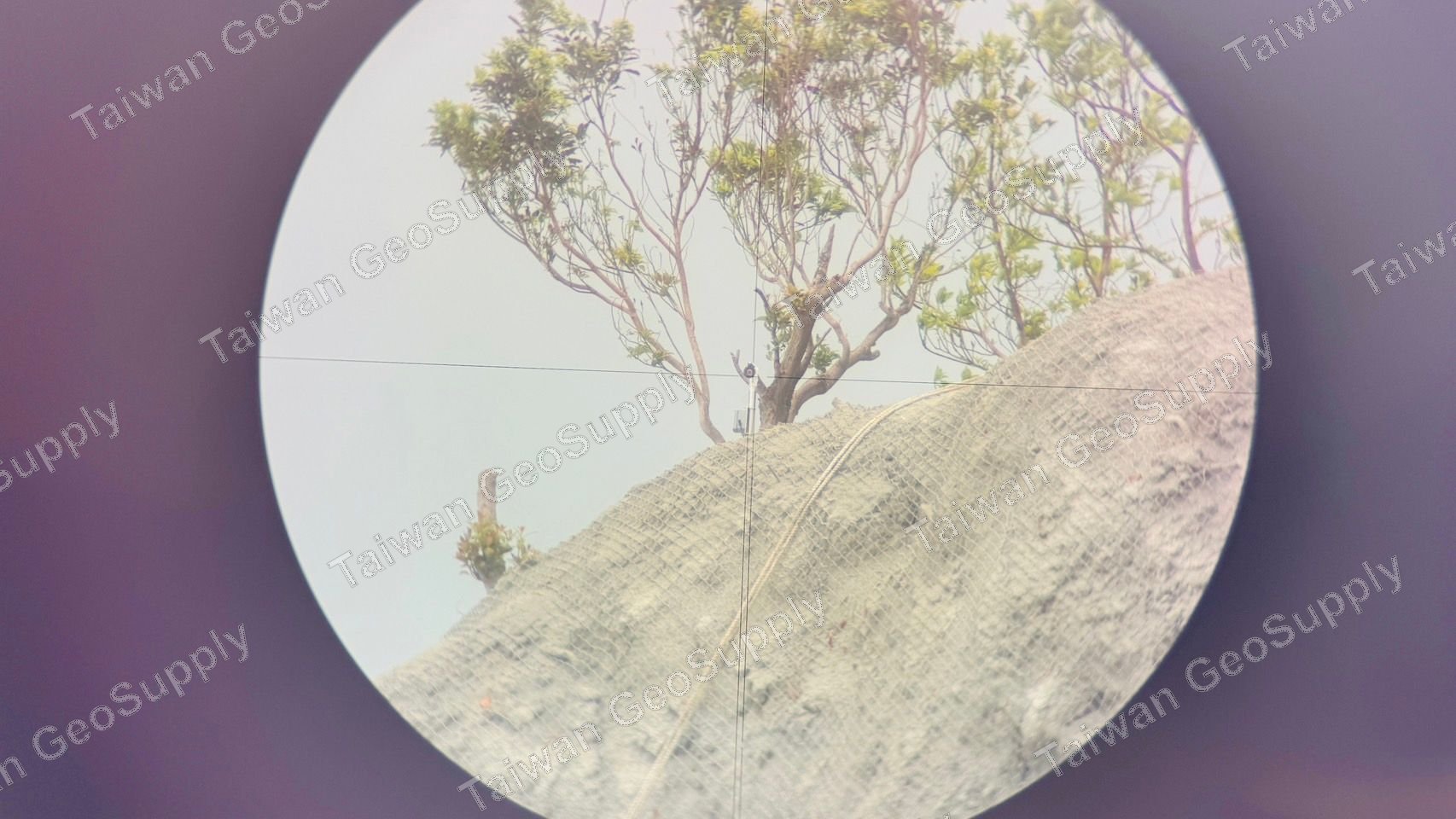 Slope collapse site photo