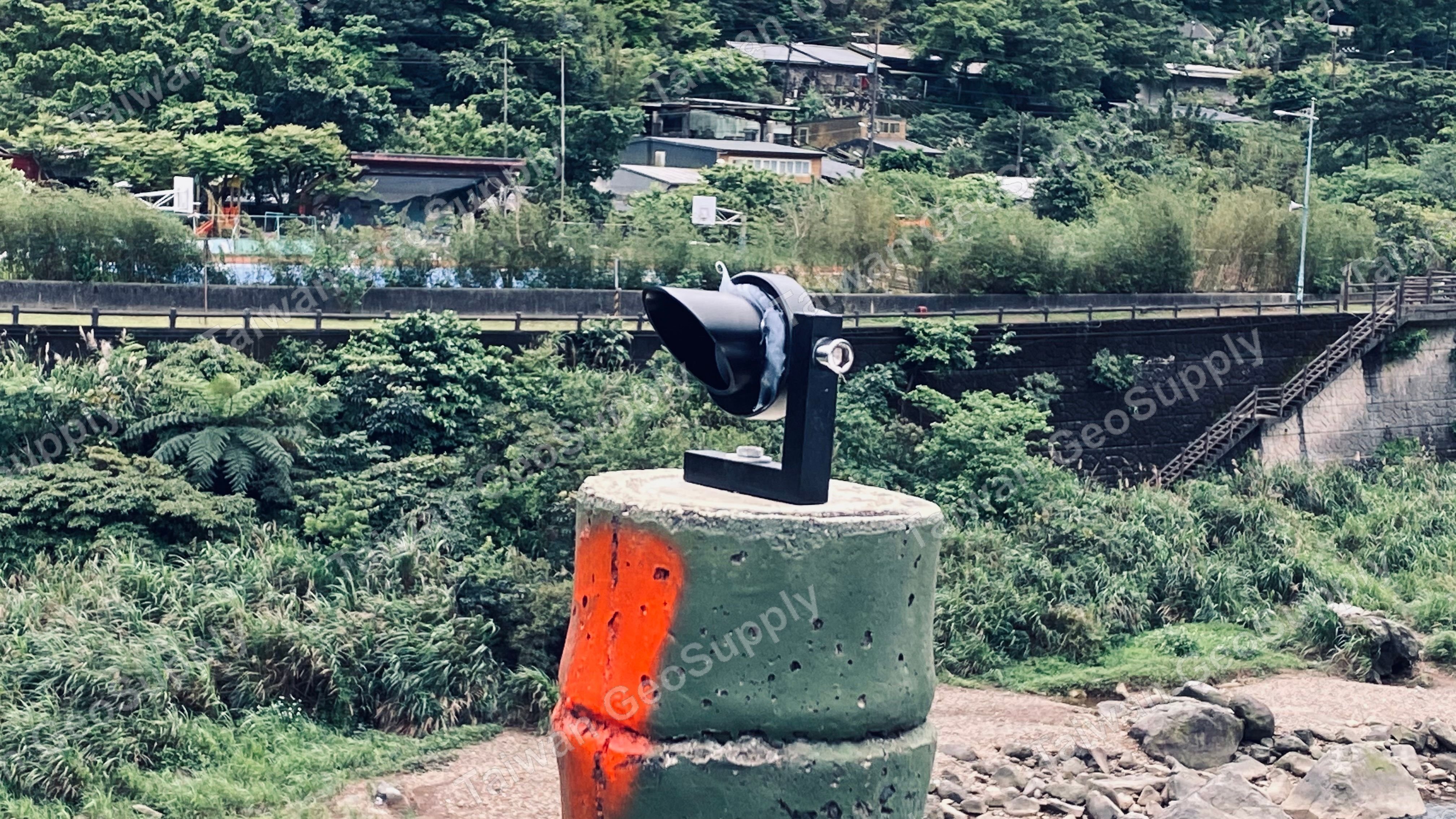 邊坡搶修現場空拍照片