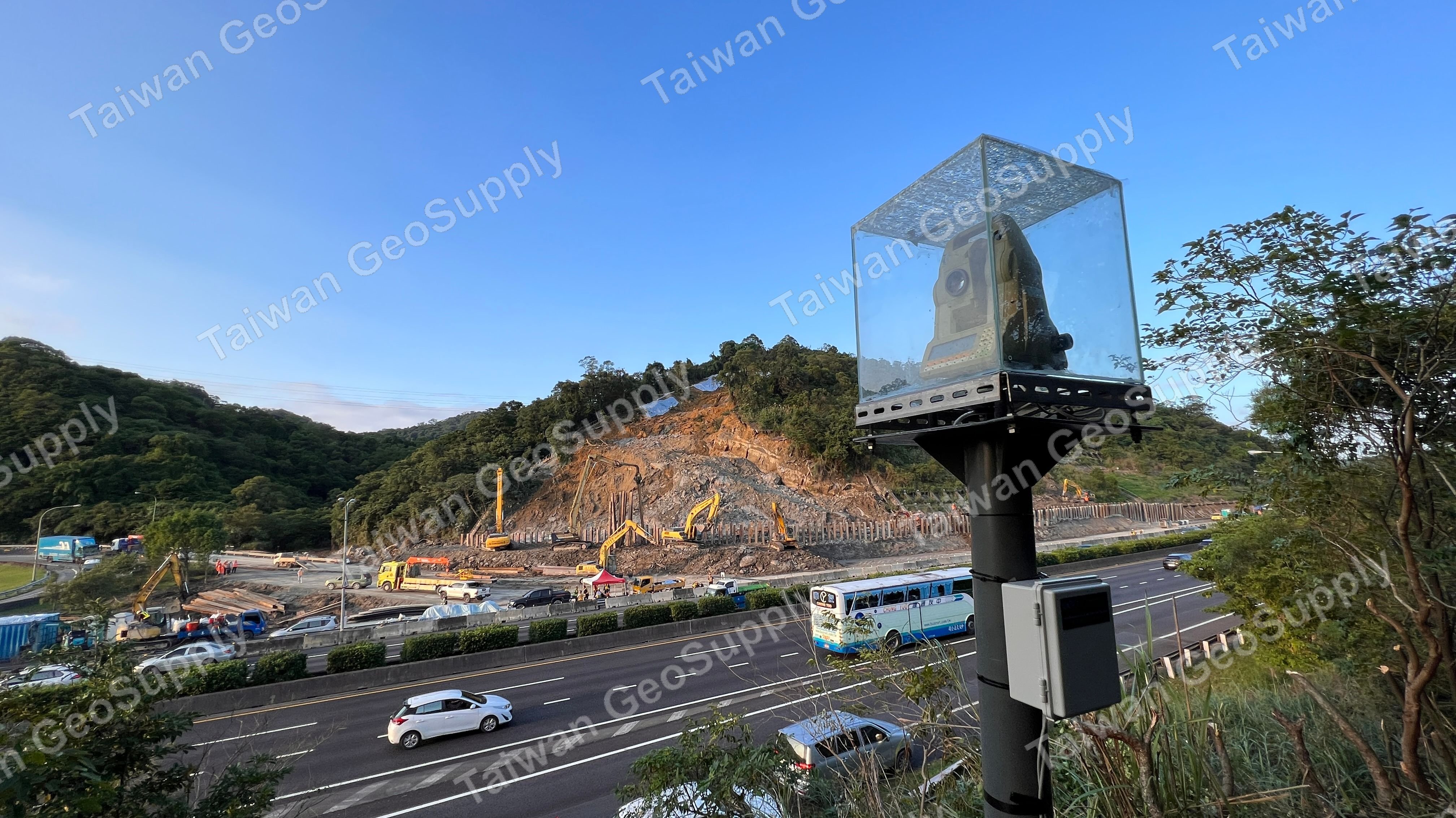 Emergency slope repair site photo